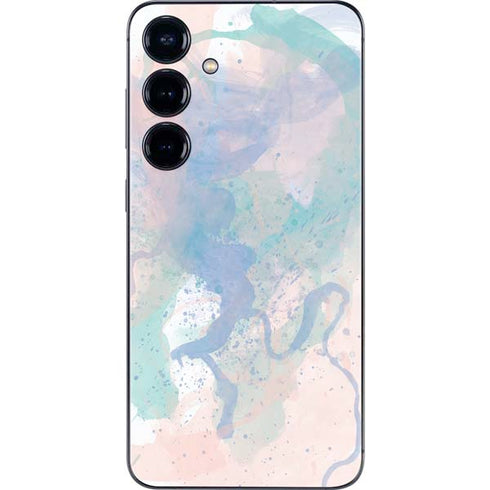 Rose Quartz & Serenity Splatter Galaxy S25 Skin